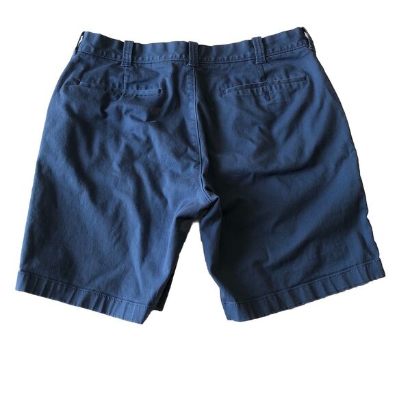 J. Crew Mercantile Flex Men's Flat Front Casual Shorts Size 33 Blue - Picture 2 of 12